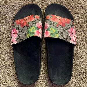 Gucci Floral Slide Sandals